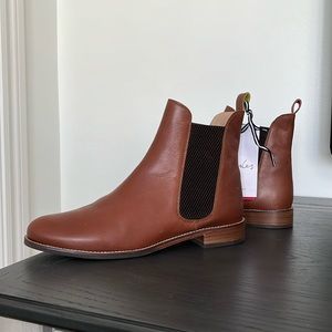 Joules Women size 10 ankle dress boots. Tan Westbourne Leather Boot.